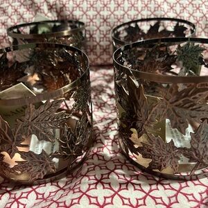 Leaf Design Candle Holders